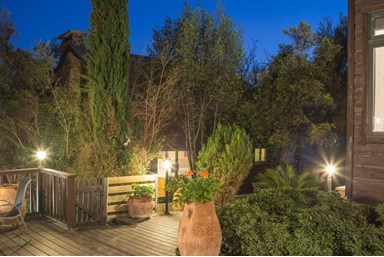 וילה העיגול הפנימי ראש פינה - החצר והבריכה