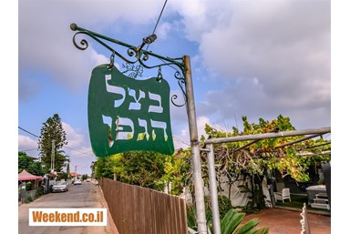 וילה בצל הגפן - החצר והבריכה