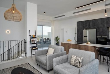 וילה פנטהאוז נוף הרים וים