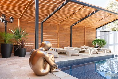 וילה אוליב אנד ספא  - החצר והסביבה